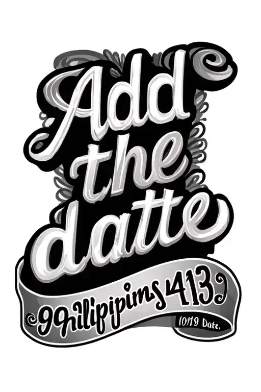 "Add the date 09/01/19 under" bible scripture Philippians 4:13 tattoo design idea