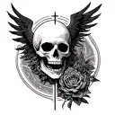 holy death tattoo design idea