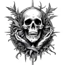 holy death tattoo design idea