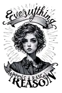 Everything Happens A Reason tattoo design idea