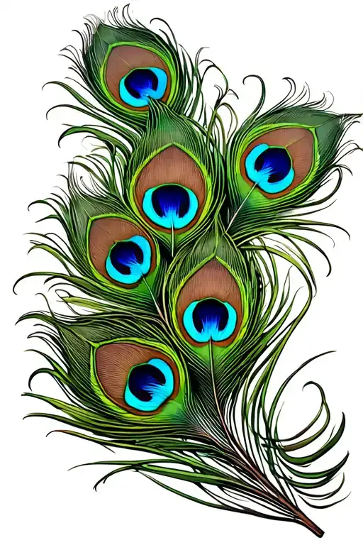 peacock feathers tattoo design idea