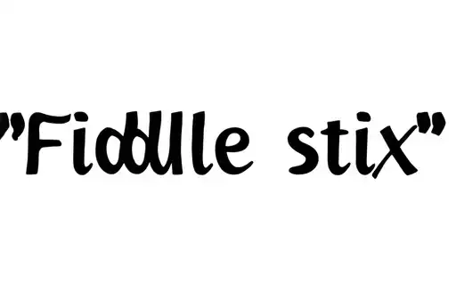 "Fiddle stix" tattoo design idea