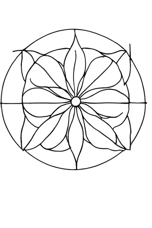 Rose Window tattoo design idea