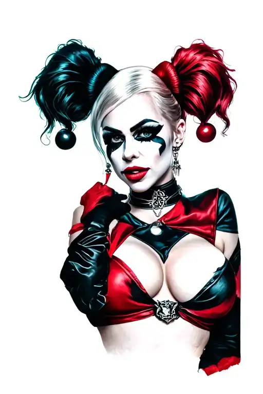 Harley Quinn tattoo design idea