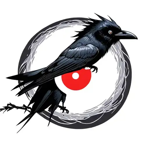 itachi crow sharingan tattoo tattoo design idea