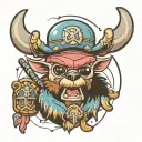 tony chopper tattoo design idea