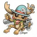 tony chopper tattoo design idea