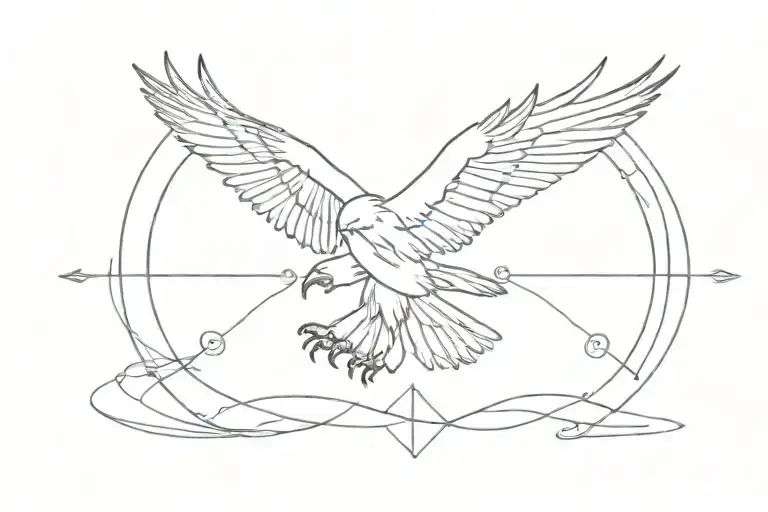 I’ve chosen 4 symbols, and here they are: - an eagle - a transverse flute - a needle and thread (or something related to tattoo design idea