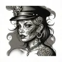 Submissive Slut tattoo design idea