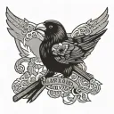 Maryland state flag crow oriole natty Bo 410 raven charm city tattoo design idea