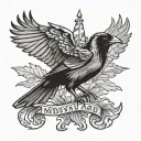 Maryland state flag crow oriole natty Bo 410 raven charm city tattoo design idea