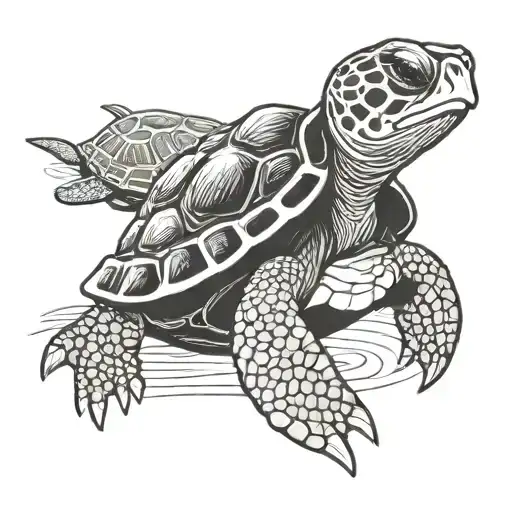 2pac turtle tattoo design idea