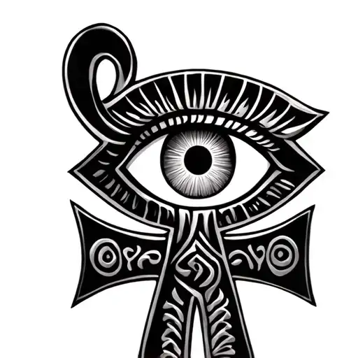 Ankh Symbol with eye names Jasmine Prajapati ancient Nepalese roman numerals 8 16 tattoo design idea