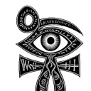 Ankh Symbol with eye names Jasmine Prajapati ancient Nepalese roman numerals 8 16 tattoo design idea