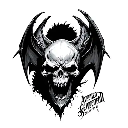 Avenged Sevenfold Deathbat tattoo design idea
