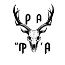 "PAPA " deer horn skull tattoo design idea
