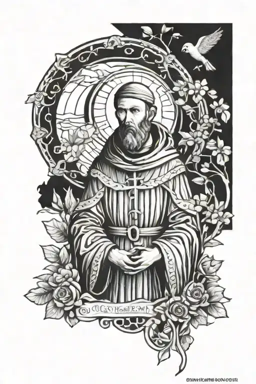 St. Francis of Assisi tattoo design idea