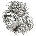 Broly tattoo design idea
