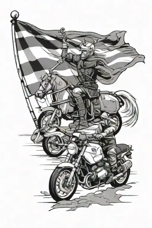 Ellie Mie bmw e30 drift danish flag vikings symbols tattoo design idea