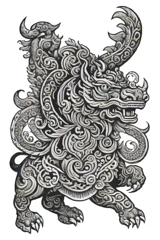 Tibetan Horiig tattoo design idea