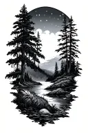 outdoors tattoo design idea