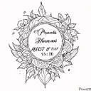 proverbs 13:20 tattoo design idea