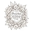 proverbs 13:20 tattoo design idea