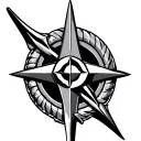 nato star ukraine trident symbol intertwined tattoo design idea