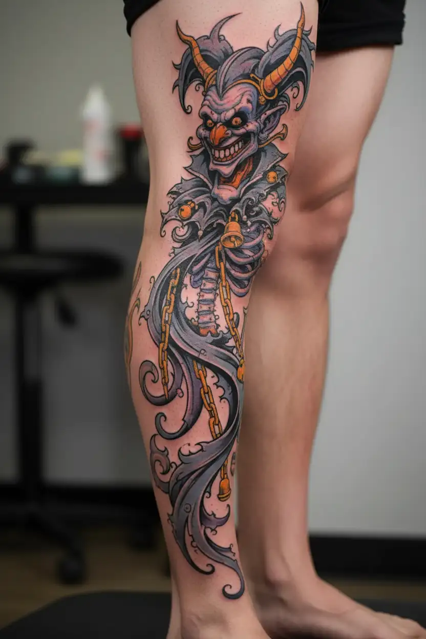 Dark Jester,  Cartoon " tattoo design idea