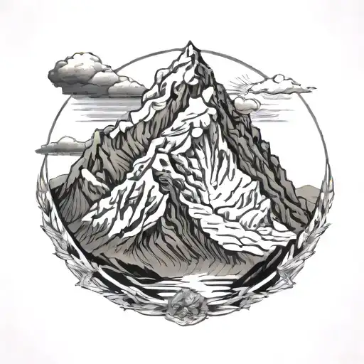 mount everest  tattoo design idea