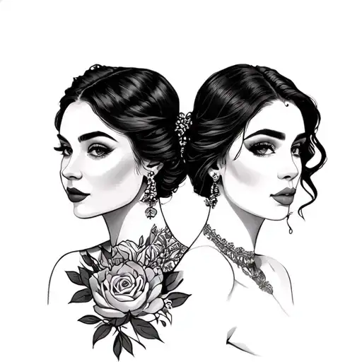 Josefina & Jeronimo tattoo design idea
