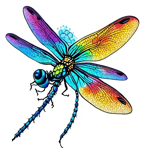 Mandala Dragonfly tattoo design idea