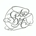 4:13 written tattoo design idea