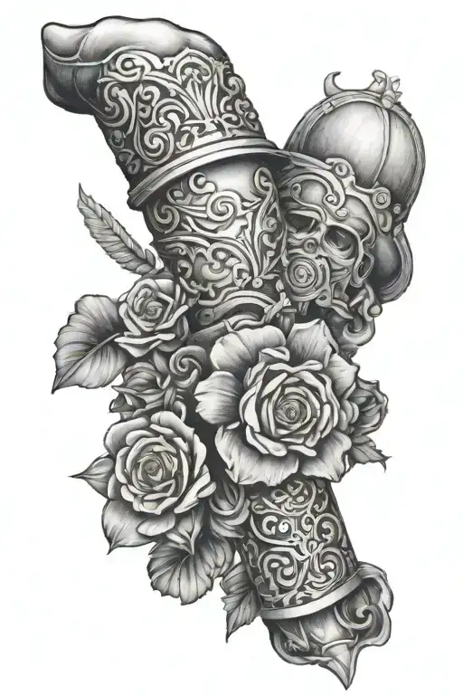 forearm southern blue collar tattoo design idea