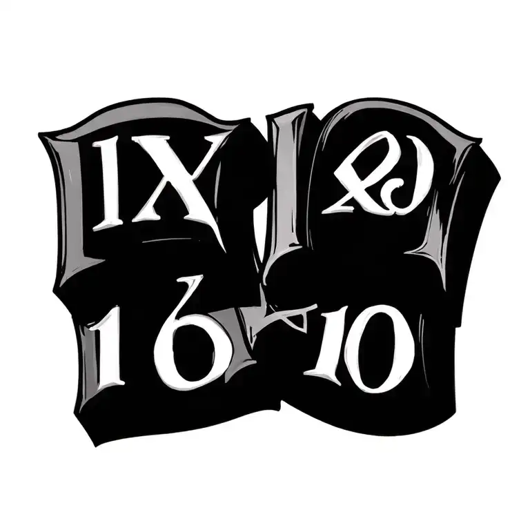 Roman numeral dates tattoo design idea