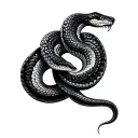 two headed snake tattoo design idea