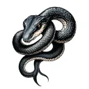 two headed snake tattoo design idea