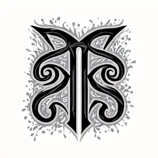 Two Word Ambigram Generator tattoo design idea