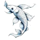 koi fish tattoo design idea