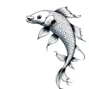 koi fish tattoo design idea