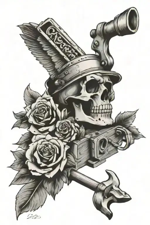 carpentry inspired tattoo tattoo design idea