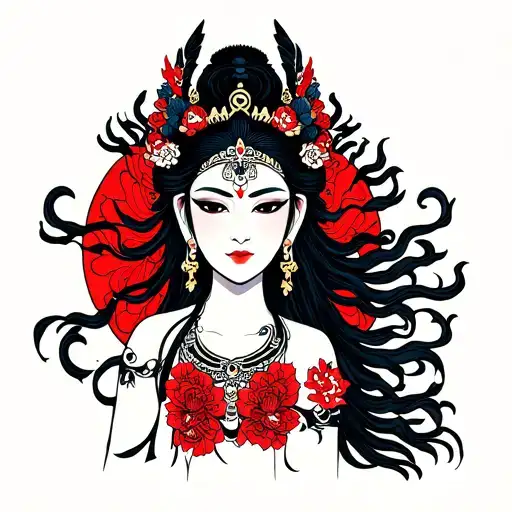 Kali Goddess tattoo design idea