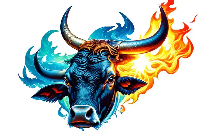 bulls, claddagh, titanic, water, fire, earth, wind, child, shadow, lights, rebirths, spirituality, pocahontas tattoo design idea