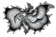 Fear tattoo design idea