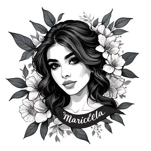 Name Maricela tattoo design idea
