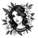 Name Maricela tattoo design idea