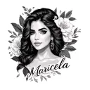 Name Maricela tattoo design idea