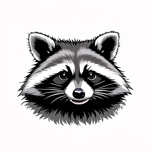 Tactical Raccoon tattoo design idea