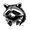 Tactical Raccoon tattoo design idea