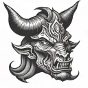 taurus demon prison unit tattoo design idea